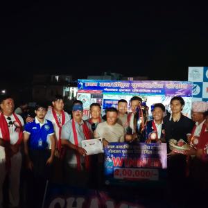 सहलेश फुटबल क्लबले जित्यो प्रथम अन्तर्राष्ट्रिय सुन्दरहरैंचा खोर्साने गोल्डकपको उपाधि