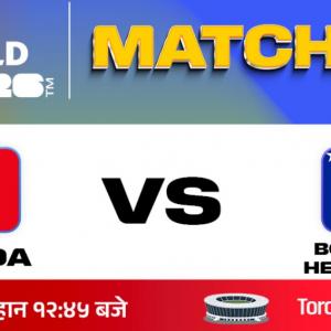 विश्वकप २०२६ को तेस्रो खेलमा क्यानडा र बोस्नियाले पाए समान १ अङ्क विश्वकप २०२६ को तेस्रो खेलमा क्यानडा र बोस्नियाले पाए समान १ अङ्क